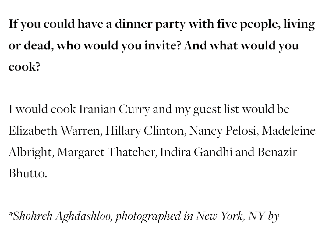 The meme is a humorous take on a hypothetical dinner party scenario. The text reads: "If you could have dinner with any 5 people, living or dead, who would you invite? And what would you cook?" It's a lighthearted and playful question that encourages the reader to think about their favorite people and what they would serve at a dinner party.